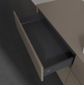 Тумба під раковину Villeroy & Boch Collaro 140х50 см із підсвічуванням ДСП трюфель сірий C086B0VG