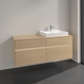 Тумба под раковину Villeroy & Boch Collaro 140х50 см с подсветкой ДСП северный дуб C086B0VJ