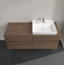 Тумба под раковину Villeroy & Boch Collaro 140х50 см с подсветкой ДСП дуб аризона C086B0VH