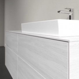 Тумба під раковину Villeroy & Boch Collaro 140х50 см із підсвічуванням ДСП біле дерево C086B0E8