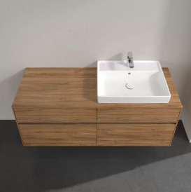 Тумба под раковину Villeroy & Boch Collaro 140х50 см с подсветкой ДСП дуб канзас C086B0RH