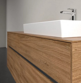 Тумба под раковину Villeroy & Boch Collaro 140х50 см с подсветкой ДСП дуб канзас C086B0RH