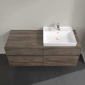 Тумба під раковину Villeroy & Boch Collaro 140х50 см із підсвічуванням ДСП кам'яний дуб C086B0RK