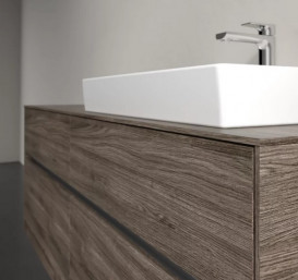 Тумба під раковину Villeroy & Boch Collaro 140х50 см із підсвічуванням ДСП кам'яний дуб C086B0RK