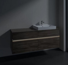 Тумба під раковину Villeroy & Boch Collaro 140х50 см із підсвічуванням ДСП кам'яний дуб C086B0RK