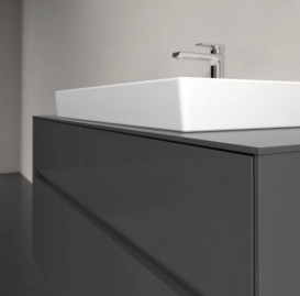 Тумба під раковину Villeroy & Boch Collaro 120х50 см із підсвічуванням МДФ глянсовий сірий C087B0FP