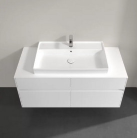 Тумба под раковину Villeroy & Boch Collaro 120х50 см с подсветкой ДСП матовый белый C087B0MS