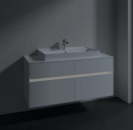 Тумба под раковину Villeroy & Boch Collaro 120х50 см с подсветкой ДСП матовый белый C087B0MS