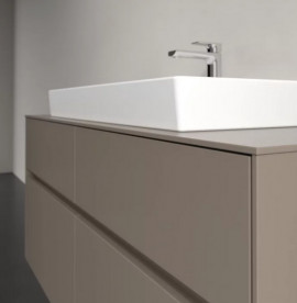 Тумба під раковину Villeroy & Boch Collaro 120х50 см із підсвічуванням ДСП трюфель сірий C087B0VG