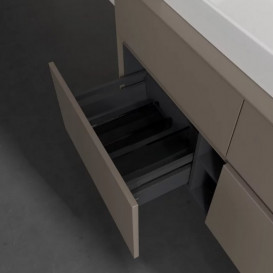 Тумба під раковину Villeroy & Boch Collaro 120х50 см із підсвічуванням ДСП трюфель сірий C087B0VG