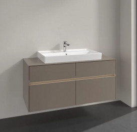 Тумба під раковину Villeroy & Boch Collaro 120х50 см із підсвічуванням ДСП трюфель сірий C087B0VG