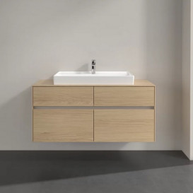 Тумба під раковину Villeroy & Boch Collaro 120х50 см із підсвічуванням ДСП північний дуб C087B0VJ