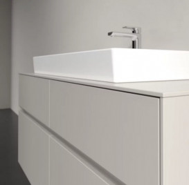 Тумба під раковину Villeroy & Boch Collaro 120х50 см із підсвічуванням ДСП м'який сірий C087B0VK