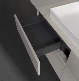 Тумба під раковину Villeroy & Boch Collaro 120х50 см із підсвічуванням ДСП м'який сірий C087B0VK