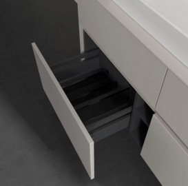 Тумба під раковину Villeroy & Boch Collaro 120х50 см із підсвічуванням ДСП м'який сірий C087B0VK