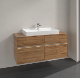 Тумба під раковину Villeroy & Boch Collaro 120х50 см із підсвічуванням ДСП дуб канзас C087B0RH