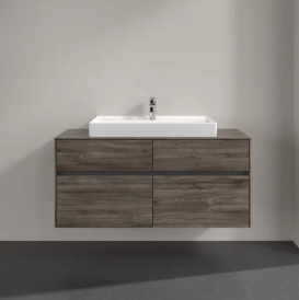 Тумба під раковину Villeroy & Boch Collaro 120х50 см із підсвічуванням ДСП кам'яний дуб C087B0RK