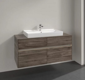 Тумба під раковину Villeroy & Boch Collaro 120х50 см із підсвічуванням ДСП кам'яний дуб C087B0RK