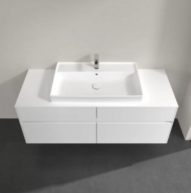 Тумба под раковину Villeroy & Boch Collaro 140х50 см с подсветкой МДФ глянцевый белый C088B0DH