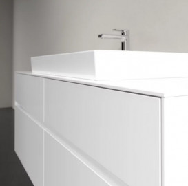 Тумба под раковину Villeroy & Boch Collaro 140х50 см с подсветкой МДФ глянцевый белый C088B0DH