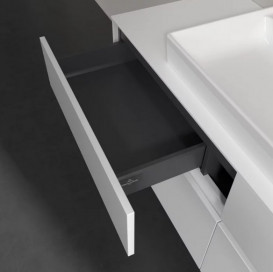 Тумба під раковину Villeroy & Boch Collaro 140х50 см із підсвічуванням ДСП матовий білий C088B0MS