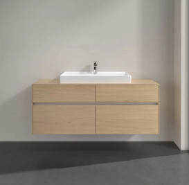 Тумба под раковину Villeroy & Boch Collaro 140х50 см с подсветкой ДСП северный дуб C088B0VJ