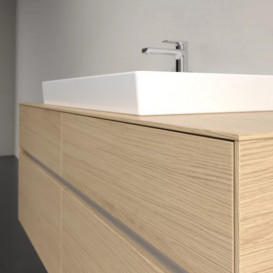 Тумба под раковину Villeroy & Boch Collaro 140х50 см с подсветкой ДСП северный дуб C088B0VJ