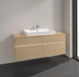 Тумба под раковину Villeroy & Boch Collaro 140х50 см с подсветкой ДСП северный дуб C088B0VJ