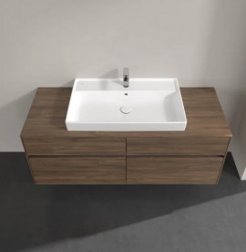 Тумба под раковину Villeroy & Boch Collaro 140х50 см с подсветкой ДСП дуб аризона C088B0VH