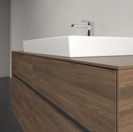 Тумба под раковину Villeroy & Boch Collaro 140х50 см с подсветкой ДСП дуб аризона C088B0VH