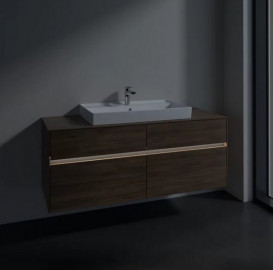 Тумба под раковину Villeroy & Boch Collaro 140х50 см с подсветкой ДСП дуб аризона C088B0VH