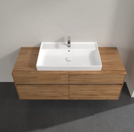 Тумба под раковину Villeroy & Boch Collaro 140х50 см с подсветкой ДСП дуб канзас C088B0RH