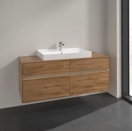 Тумба под раковину Villeroy & Boch Collaro 140х50 см с подсветкой ДСП дуб канзас C088B0RH