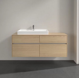 Тумба под раковину Villeroy & Boch Collaro 140х50 см с подсветкой ДСП северный дуб C089B0VJ