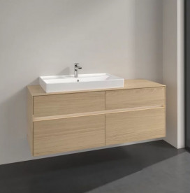 Тумба под раковину Villeroy & Boch Collaro 140х50 см с подсветкой ДСП северный дуб C089B0VJ