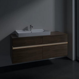 Тумба під раковину Villeroy & Boch Collaro 140х50 см із підсвічуванням ДСП дуб аризона C089B0VH