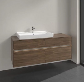 Тумба під раковину Villeroy & Boch Collaro 140х50 см із підсвічуванням ДСП дуб аризона C089B0VH