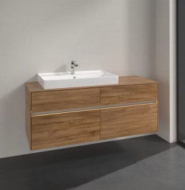 Тумба под раковину Villeroy & Boch Collaro 140х50 см с подсветкой ДСП дуб канзас C089B0RH