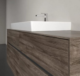 Тумба под раковину Villeroy & Boch Collaro 140х50 см с подсветкой ДСП каменный дуб C089B0RK