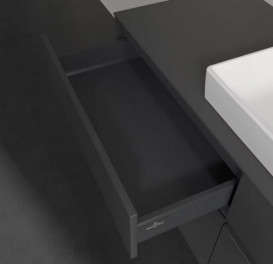 Тумба под раковину Villeroy & Boch Collaro 140х50 см с подсветкой МДФ глянцевый серый C090B0FP