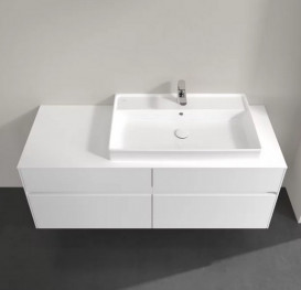 Тумба под раковину Villeroy & Boch Collaro 140х50 см с подсветкой ДСП матовый белый C090B0MS