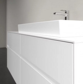 Тумба под раковину Villeroy & Boch Collaro 140х50 см с подсветкой ДСП матовый белый C090B0MS