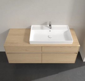 Тумба под раковину Villeroy & Boch Collaro 140х50 см с подсветкой ДСП северный дуб C090B0VJ