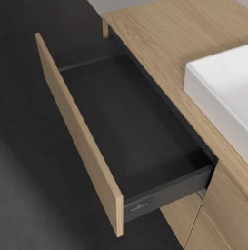 Тумба под раковину Villeroy & Boch Collaro 140х50 см с подсветкой ДСП северный дуб C090B0VJ