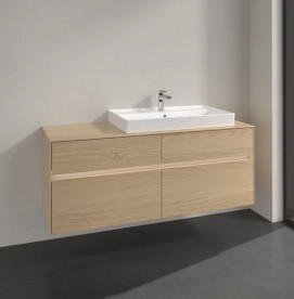 Тумба під раковину Villeroy & Boch Collaro 140х50 см із підсвічуванням ДСП північний дуб C090B0VJ