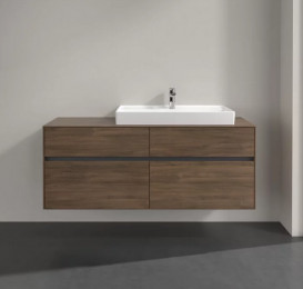 Тумба под раковину Villeroy & Boch Collaro 140х50 см с подсветкой ДСП дуб аризона C090B0VH