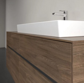 Тумба под раковину Villeroy & Boch Collaro 140х50 см с подсветкой ДСП дуб аризона C090B0VH