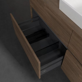 Тумба под раковину Villeroy & Boch Collaro 140х50 см с подсветкой ДСП дуб аризона C090B0VH