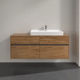 Тумба под раковину Villeroy & Boch Collaro 140х50 см с подсветкой ДСП дуб канзас C090B0RH