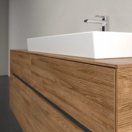 Тумба под раковину Villeroy & Boch Collaro 140х50 см с подсветкой ДСП дуб канзас C090B0RH